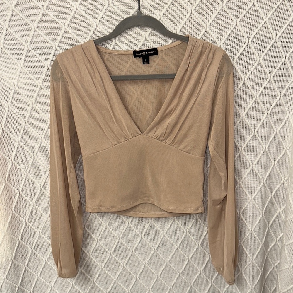 Cute going out sheer top. Sleeves are breathable and not see through